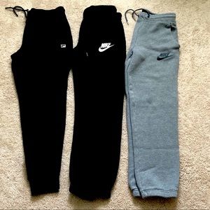 Nike and Fila Therma Joggers